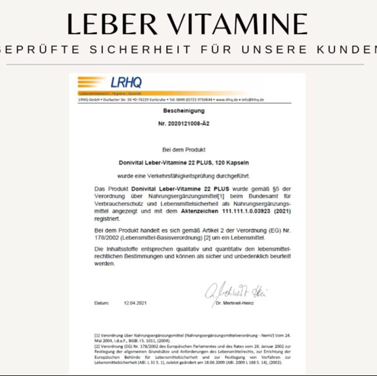 DONIVITAL Leber Vitamine